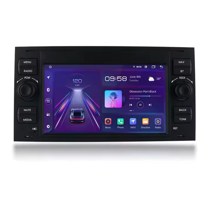 Junsun CarPlay Android Auto Radio para Ford Focus Mondeo Fiesta Transit Kuga C-Max S-Max Galaxy GPS Car Multimedia 2din autoradio - 1