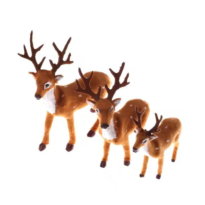 Nueva Figura De Navidad De Peluche Reindeer Simulación Oso De Navidad Decoraciones De Año Nuevo Material Textil Y Fibra - 1