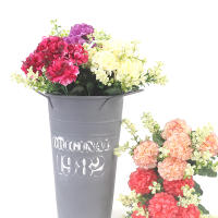 Bouquet De 1 Vaso De Hiedra Artificial Con 5 Cabezas De Algodón Decoración De Hogar Y Boda Falsa Lujo Para Interior Y Exterior - details 9