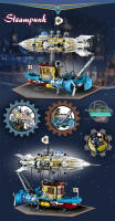 Kit De Construcción De Bloques Mecánicos Estilo Cyberpunk Clásico Para Barco Espacial Juguetes De Montaje Para Niños Regalo De Navidad - details 1