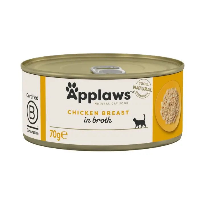 Applaws Pechuga de Pollo Latas para Gatos - 24 unidades x 70 gr - 1