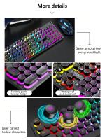 Teclado Deportivo Electrónico Luminoso T-WOLF Para Computadora Y Notebook Con Cable Teclado Mecánico De 104 Teclas Estilo Estándar Interfaz USB - details 2