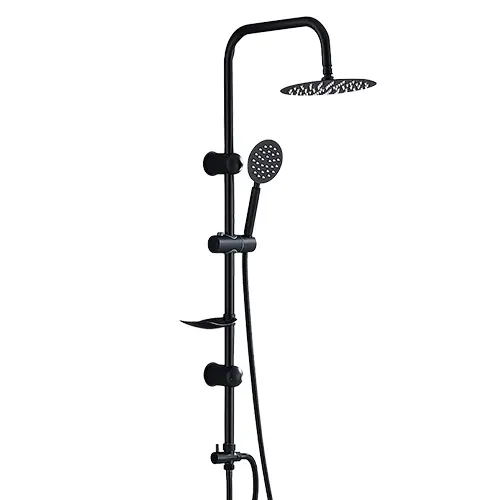 DUCHA VERTICAL SIN GRIFO NEGRA FNK - 1