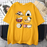 Camiseta De Algodón Para Hombre Estilizada Con Diseño De Gato Sushi Estilo Harajuku Manga Corta Casual Oversized Moda Verano - details 12