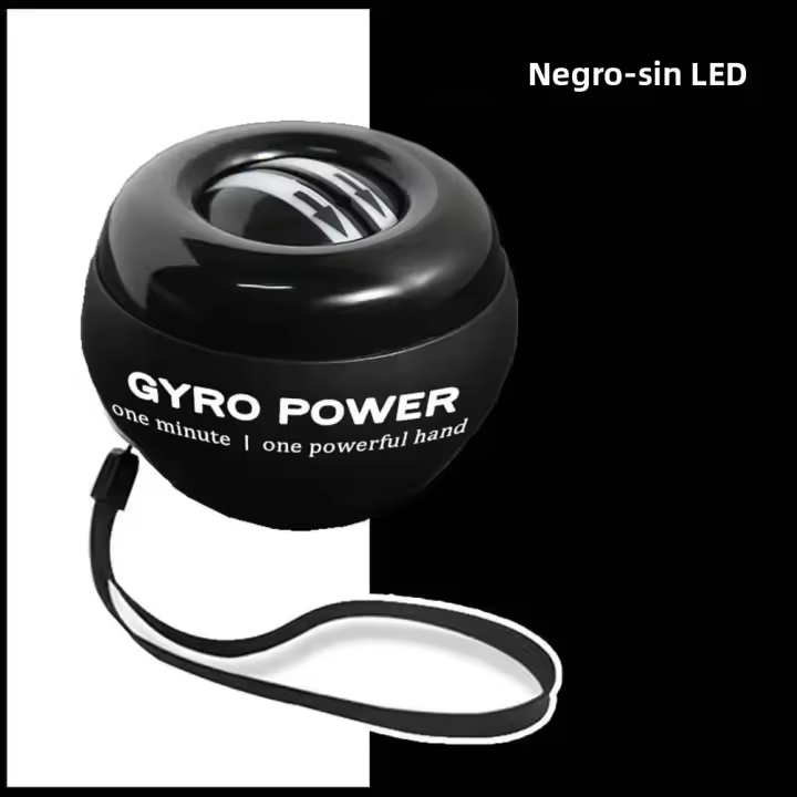 Entrenador De Muñeca LED Con Bola De Energía Automática Gimnasio De Mano Para Fortalecimiento De Brazos Y Antebrazos Ejercitador De Músculos De La Mano - 1