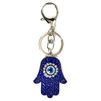 Llavero De Ojo De Suerte Con Mano De Fatima Y Mariposa Azul Para Coche Llavero Turco Con Ojo Maligno Para Hombres Y Mujeres Joyería EY138 - details 36