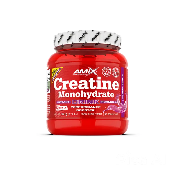 AMIX NUTRITION - Creatina Monohidrato - Sabor Frutas del Bosque - 360 Gr + Regalo - Complemento Alimenticio - 1