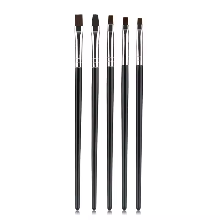 5Pcs Pincel De Uñas Artísticas Para Acrílico UV Gel Extensión Y Pintura DIY Accesorios De Manicura Herramienta De Construcción De Patrón Fototerapia - 1