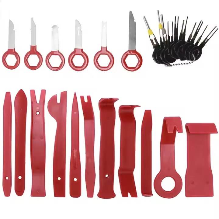 Kit De Herramientas De Desmontaje Para Coche Herramienta De Reparación De Panel De Plástico Y Panel De Tablero Kit De Herramientas Manuales Para Puerta Interior Y Tablero - 1