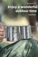 Tiartisan Taza De Camping Plegable De Titanio 200ML-750ML Superficie De Cristal De Hielo Portátil Y Ligera Para Picnics Y Actividades Al Aire Libre Con Tapa - details 4