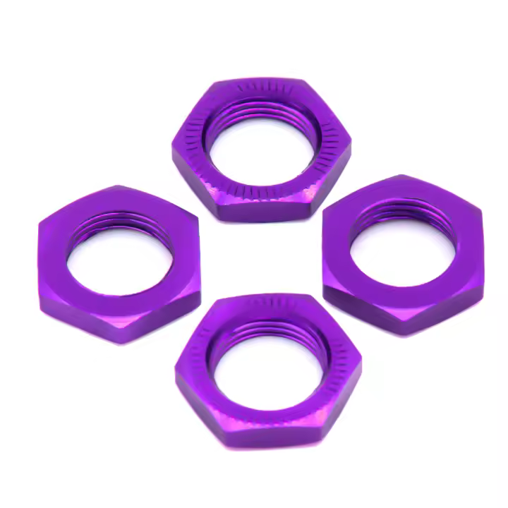 4PCS Adaptador De Hexágono Para Juego De Tornillos De Rueda De 17mm Hilo 1.25mm Accesorios Para Coche De Juguete RC Hobao Modelo 1/8 - 1