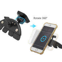Soporte De Teléfono Móvil Magnético 360 Grados Para Coche Universal CD Player Slot Compatible Con iPhone Tablet GPS Y Smartphone - details 3