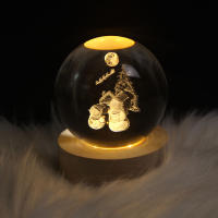 Lámpara De Noche LED USB Galaxia Cristal Ball Lámpara De Planeta 3D Luna Decoración Para Habitación Hogar Para Niños Regalos De Cumpleaños - details 12