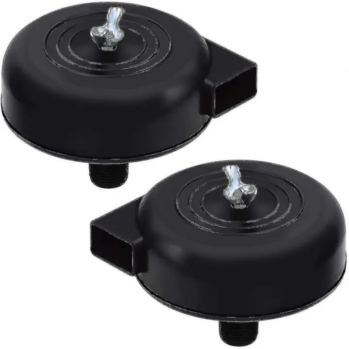 filtros de compresor, 16 mm, rosca macho de 3/8 pulg., silenciosos para compresor de aire (negro) - 1