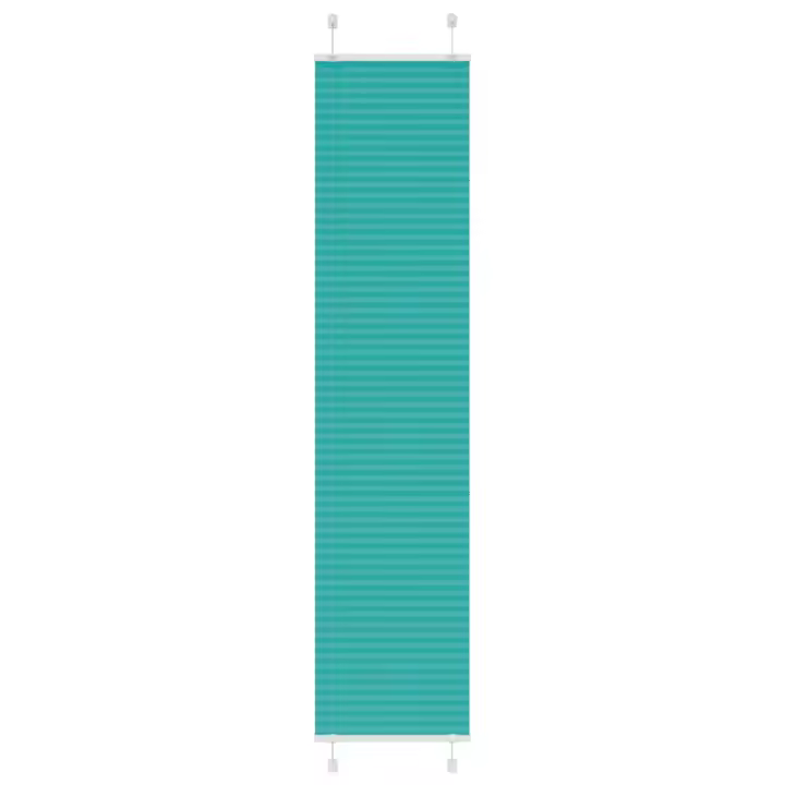 vidaXL Estor Plisado verde petróleo 45x200 cm Tela Ancho 44,4 cm - 1