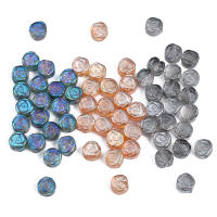 10pcs Hileras De Cuentas De Vidrio Coloreadas Con Espalda De Rosa Accesorios Para Hecho a Mano Pulseras Y Collares DIY - details 2