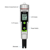 Pluma Salinómetro Impermeable 2-en-1 Medidor De Salinidad Y Temperatura Portátil Tipo Salinógrafo Para Pruebas De Concentración - details 1
