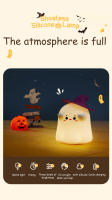 Lámpara Nocturna LED De Silicona Con Sensor Táctil Y Timer Recargable Para Niños Y Adultos Regalo De Cumpleaños Navidad Halloween - details 4