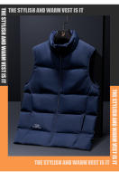 Chaqueta De down Para Hombre Talla Grande Invierno Abrigo Casual Con Capucha Cremallera Y Bolsillos Sin Mangas Aislada Y Gruesa - details 1