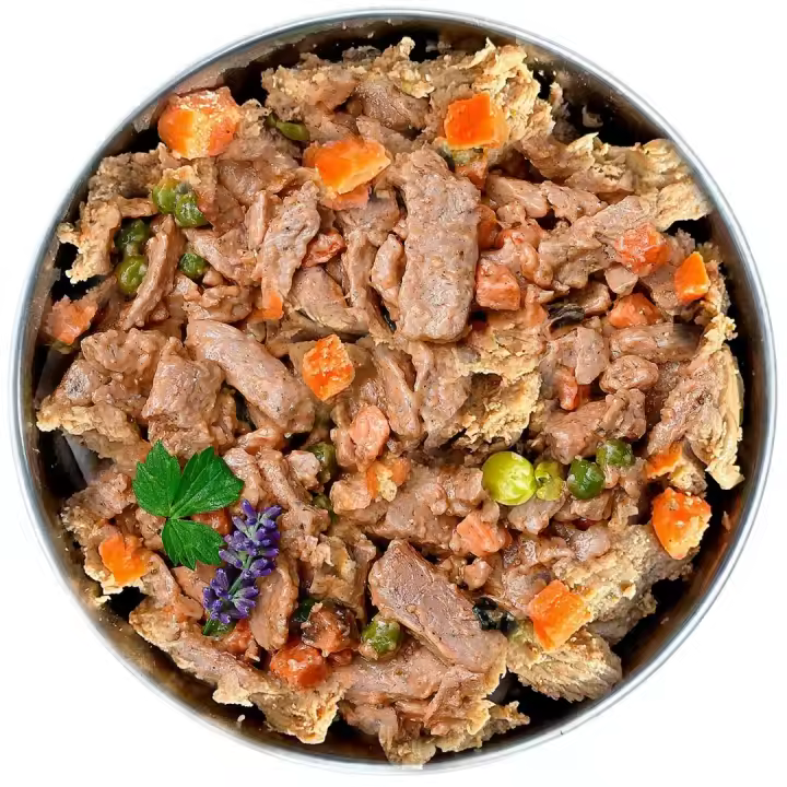 Comida Cocinada de Salmón para Perros y Cachorros - Alimento Húmedo con Ingredientes Naturales - 6 Unidades x 400 gr - ANIMALUJOS - 1