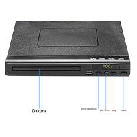 Reproductor de DVD Reproductor de DVD doméstico con cable AV para TV Reproductor de DVD multirregional con control remoto - details 6