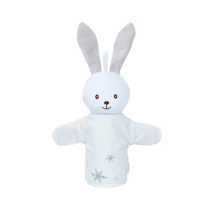 Siete lindos títeres de mano de animales de dibujos animados, juguetes de peluche, muñecas, elefante, oso, toalla cómoda - 1