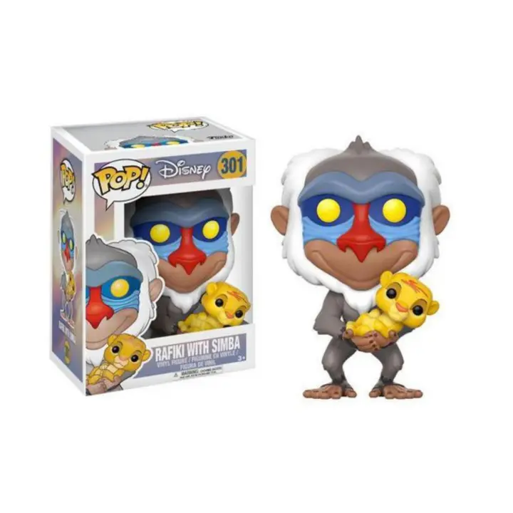 Figura Funko Pop El Rey Leon Rafiki Con Simba Disney - 1