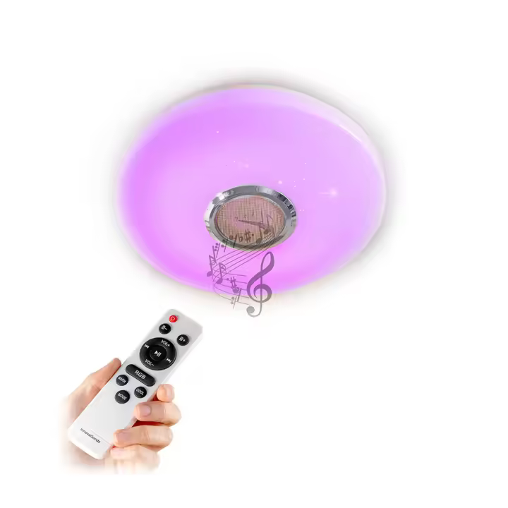 Innovagoods Lámpara Led de Techo con Altavoz Lumavox V0103688 - 1