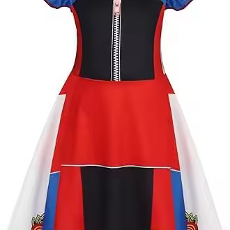 Vestidos de princesa para niñas pequeñas, disfraz de Halloween, vestido de fiesta de cumpleaños, trajes de cosplay, ropa de juego de rol - 1