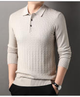 Suéter De Hombre De Alta Calidad Otoño/Invierno Con Mangas Largas Y Cuello Redondo Suave Y Grueso Estilo Casual Sin Capucha - details 1