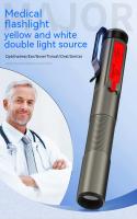 Lámpara LED De Billetera Médica Recargable MiniLinterna Fuente De Luz Doble Con Clip Para Dentista Enfermera Primeros Auxilios Luz De Trabajo Resistente Al Agua - details 0