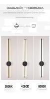 Lámpara De Pared Minimalista Nórdica LED Para Decoración Del Hogar Iluminación Doméstica Apto Para Dormitorio Cocina Comedor Estudio Baño Material Aluminio Negro - details 2