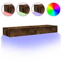 vidaXL Muebles de TV con luces LED 2 uds 60x35x15,5 cm, Mueble de Salon, Mueble TV, Mueble TV salon, Mesa de TV, Mueble tele - details 4