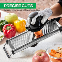 LMETJMA Slicercito Ajustable De Acero Inoxidable Para Verduras Y Frutas Cortador De Pato Patata Tomate Cebolla Zanahoria JT213 - details 4
