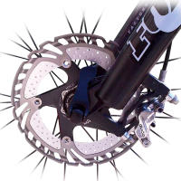 Rotor De Freno De Bicicleta MTB DH De 6 Pulgadas 160/180/203mm De Acero Para Cooling Disipación De Calor Pieza IIIPRO - details 1