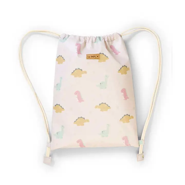 Mochila saco "Wild Dinos" mostaza Saro Baby - 1