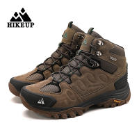 Botas De Senderismo HIKEUP Para Hombre Suela Antideslizante Alta Transpirables Impermeables De Cuero Sintético Y Malla Para Otoño E Invierno - details 37
