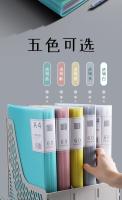 Carpeta Transparente De Colores A4 Grande Capacidad Impermeable Y Antipolvo Organizador De Documentos Para Estudiantes Soporte De Hojas De Prueba - details 1