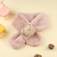Bufanda De Peluche Oso Para Bebés Niños Y Niñas Niños Caliente Neckerchief Estilo Coreano Color Sólido Diversión De Invierno - details 6