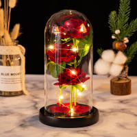 Rosa Artificial Galaxia LED Batería Iluminación Nocturna Decoración Para Bodas Regalo Creativo De San Valentín Para Madre - details 1