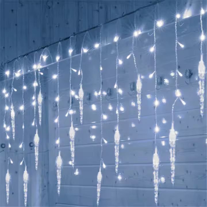 Luces De Navidad LED Colgantes Impermeables Con Pitón De Escalada Para Exterior Luces De Fairy Conectables Para Fiesta De Vacaciones - 1