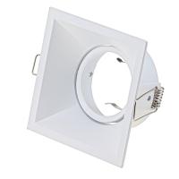 Luz De Techo LED Redonda Cuadrada Recubierta MR16 GU10 En Blanco Y Negro Ajustable Marco De Luz Spot LED Para Iluminación Doméstica - details 4