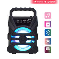 Altavoz Portátil Bluetooth 5.0 Recargable Con USB Y Tarjeta TF Para Fiesta BBQ Viaje Al Aire Libre Altavoz De Sonido Con Micrófono Incluido - details 0
