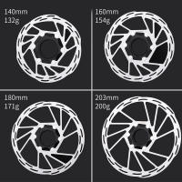 Rotor De Freno De Disco IIIPRO Para Bicicleta De Carretera Con Anillo De Bloqueo Tamaños 140mm/160mm/180mm/203mm Material De Aluminio Ligero - details 6