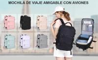 HLY mochila de viaje para mujer, mochila de transporte, mochila de senderismo, mochila impermeable para deporte al aire libre, mochila informal para la escuela, bolsa para computadora portátil - details 0