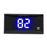 Termómetro Digital Para Motocicleta Indicador De Temperatura De Agua Luz Azul Medidor De Goma Para Vehículos De Motor - details 3