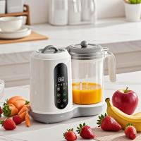 Procesador de alimentos para bebés, vaporizador de alimentos para bebés | 1000ml, 3 velocidades, ultra silencioso | Ideal para purés y lactancia básica - details 1