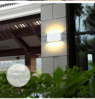Lámpara De Pared Impermeable LED Moderna Para Exteriores Y Interiores Iluminación Minimalista Para Dormitorio Balcón Porche Jardín Decorativa Montaje En La Pared Material Aluminio - details 1