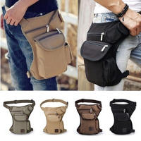 Bolsa De Hombro Mensajero De Motocicleta Para Hombre En Lona Multiusos Con Cinturón Y Pierna Baja Para Viaje Y Deporte - details 0