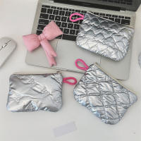 Bolso De Mano En Miniatura De Plástico PU Con Cierre De Cremallera Estilo Fashion Para Mujer Geométrico Para Almacenar Monedas Maquillaje Llaveros Labiales Cable De Auriculares Y Datos - details 3